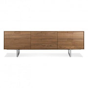 Series 11 6 Drawer Console storage BluDot Walnut 
