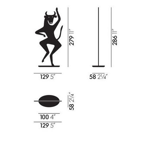 Silhouette Bull Art Vitra 