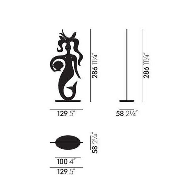 Silhouette Mermaid Art Vitra 