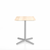 Emeco 2 Inch X Base Cafe Table - Rectangular Coffee table Emeco Silver Powder Coated Accoya (Outdoor Approved) 