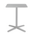 Emeco 2 Inch X Base Cafe Table - Square Coffee Tables Emeco 24" / 60 cm Silver Powder Coated Hand Brushed Aluminum