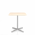 Emeco 2 Inch X Base Cafe Table - Square Coffee Tables Emeco 30" / 76 cm Silver Powder Coated Accoya (Outdoor Approved)