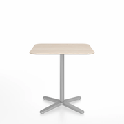Emeco 2 Inch X Base Cafe Table - Square Coffee Tables Emeco 30" / 76 cm Silver Powder Coated Ash