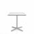 Emeco 2 Inch X Base Cafe Table - Square Coffee Tables Emeco 30" / 76 cm Silver Powder Coated White HPL