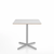 Emeco 2 Inch X Base Cafe Table - Square Coffee Tables Emeco 30" / 76 cm Silver Powder Coated White Laminate Plywood