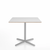 Emeco 2 Inch X Base Cafe Table - Square Coffee Tables Emeco 36" / 91 cm Silver Powder Coated White Laminate Plywood