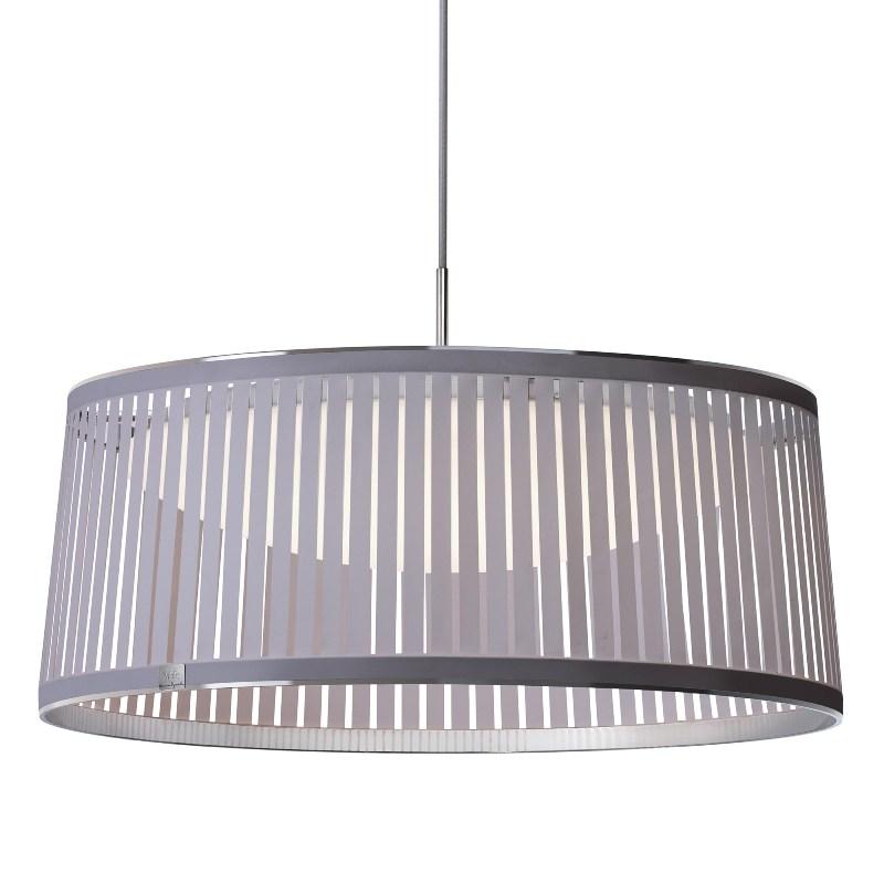 Solis Drum Led Suspension Lamp suspension lamps Pablo Silver 36" 