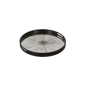 Slice Round Mirror Tray Tray Ethnicraft Small-Black 
