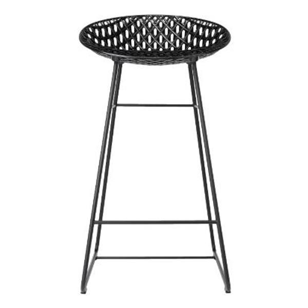 Smatrik Stool Stools Kartell Outdoor - Black Seat / Black Base