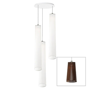 Solis Chandelier 3-Light Pendant hanging lamps Pablo 72" +$650.00 Brown 