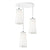 Solis Chandelier 3-Light Pendant hanging lamps Pablo 24" White 