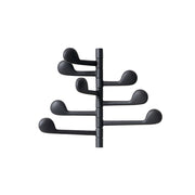 Song Wall Mounted Coat Rack Coat Hooks Arper 8-Hook Wall-Mounted Coat Rack 