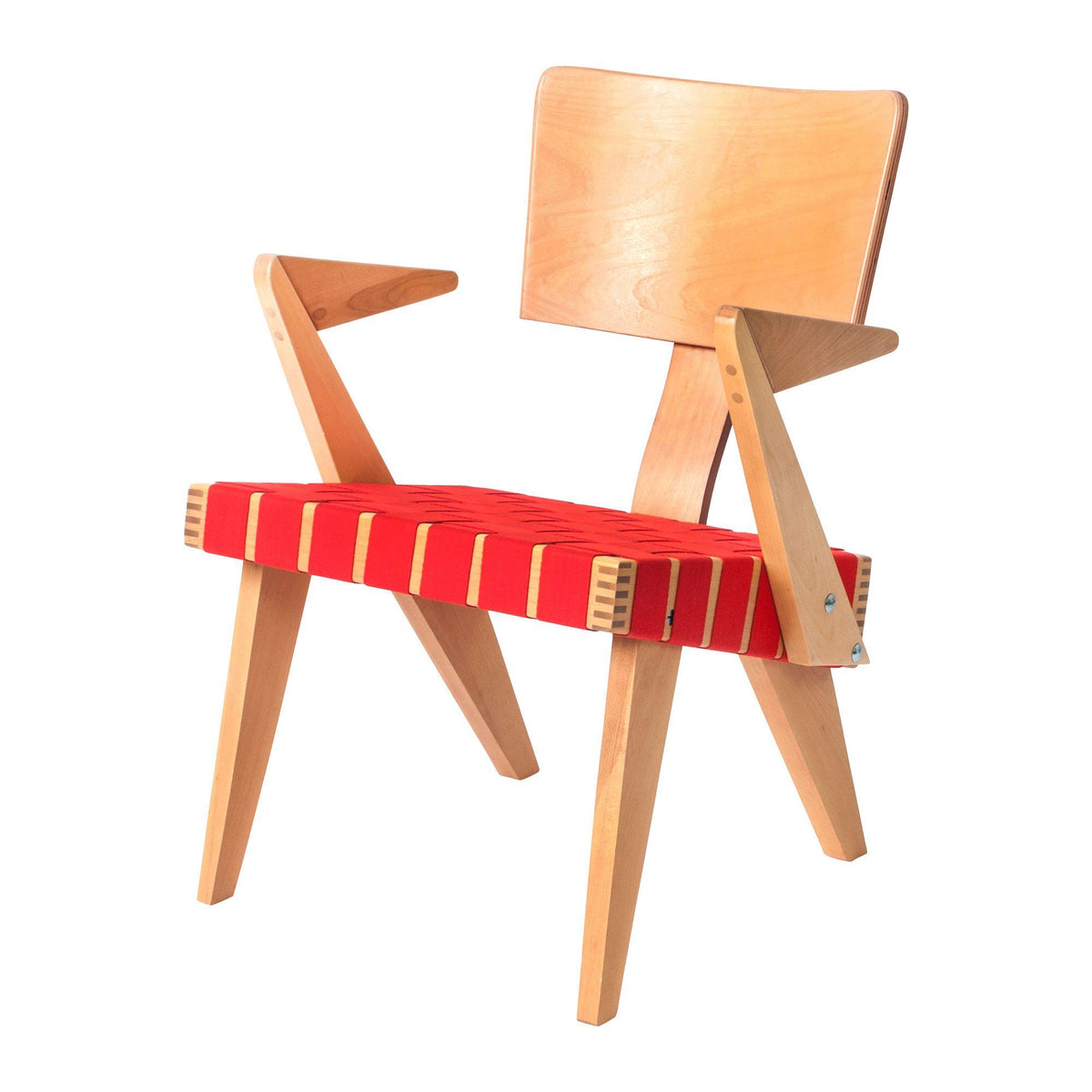 sparrow lounge chair Gus Modern Light Birch Red 