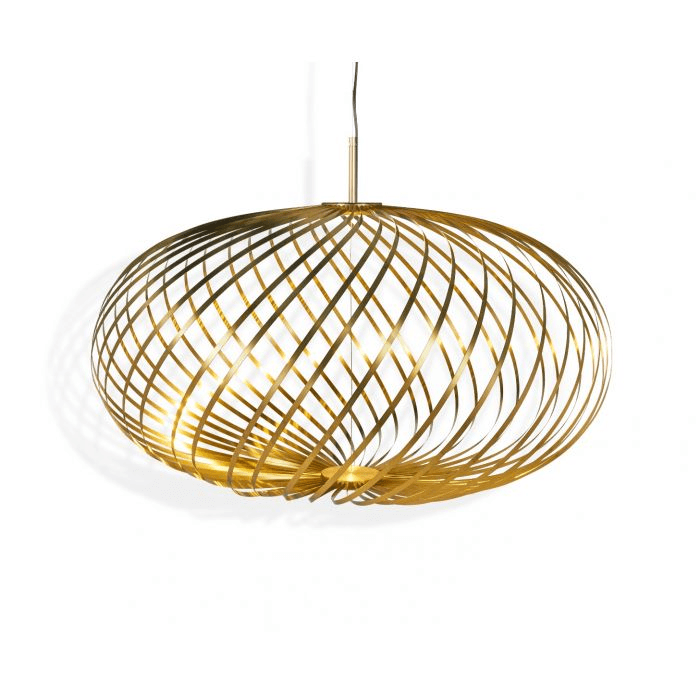 Spring Brass Pendant Light suspension lamps Tom Dixon Medium 