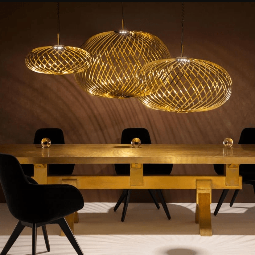 Spring Brass Pendant Light suspension lamps Tom Dixon 