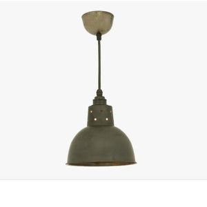 Spun Reflector Pendant with Cord Grip Lampholder suspension lamps Original BTC Weathered Copper 
