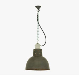 Spun Reflector with Suspension Lamp Holder suspension lamps Original BTC Weathered Copper 