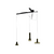 Stab Light Suspension suspension lamps Artemide Triple Brown Clear 