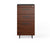 Sequel 20 Three-Drawer File 6114 storage BDI Chocolate Stained Walnut Black 