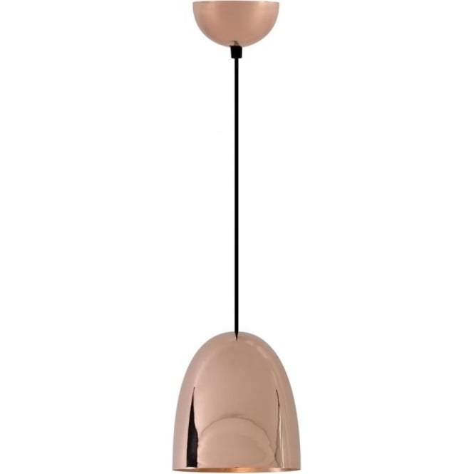 Stanley Small Pendant Light Pendant Lights Original BTC Smooth Polished Copper 