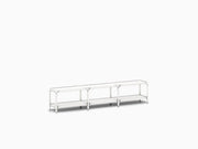 Steelwood Shelving System storage Magis White frame & shelf finish 2 Shelves high - 3 modules wide