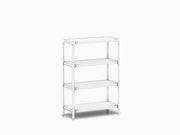 Steelwood Shelving System storage Magis White frame & shelf finish 4 Shelves high - 1 module wide 
