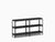 Steelwood Shelving System storage Magis Black frame & shelf finish 3 Shelves high - 2 modules wide