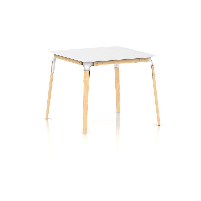 Steelwood Square Table Dining Tables Magis 36" Square - Natural Beech Frame/White Top +$479.00 