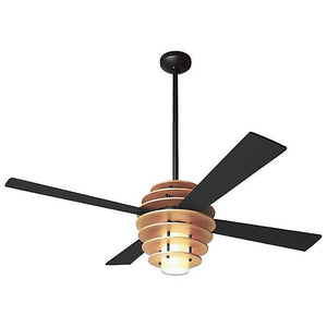 Stella Ceiling Fan In Maple/dark Bronze Ceiling Fans Modern Fan Co Black 17W LED 002 Fan and Light - 3 wires +$25.00