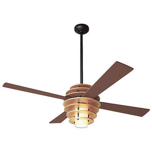 Stella Ceiling Fan In Maple/dark Bronze Ceiling Fans Modern Fan Co Mahogany 17W LED 002 Fan and Light - 3 wires +$25.00
