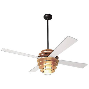 Stella Ceiling Fan In Maple/dark Bronze Ceiling Fans Modern Fan Co White 17W LED 002 Fan and Light - 3 wires +$25.00