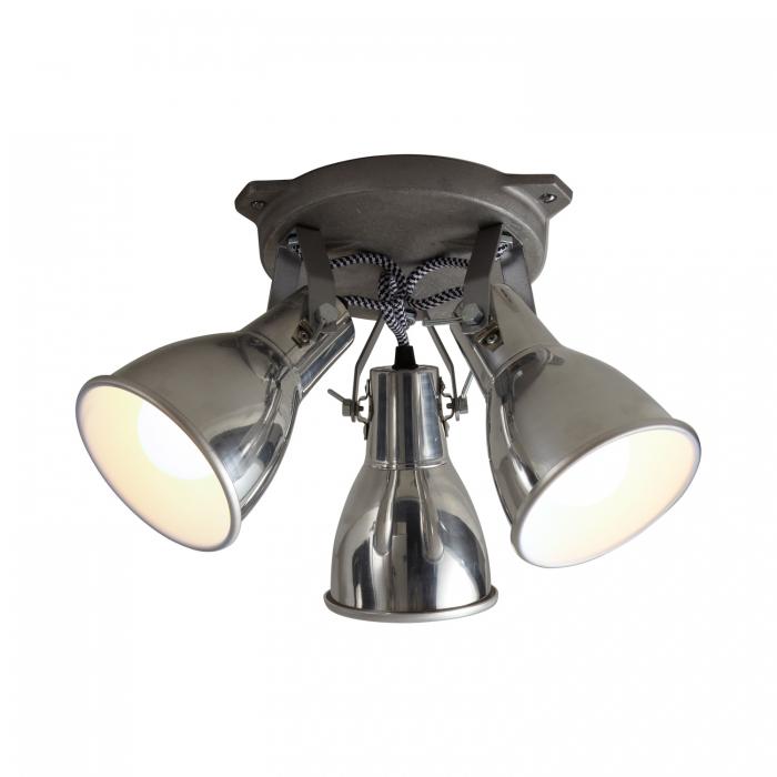 Stirrup Triple Ceiling Light ceiling lights Original BTC Aluminium 