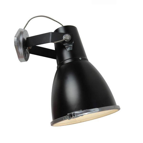 Stirrup Wall 3 With Sandblasted Glass Wall Lights Original BTC Black 