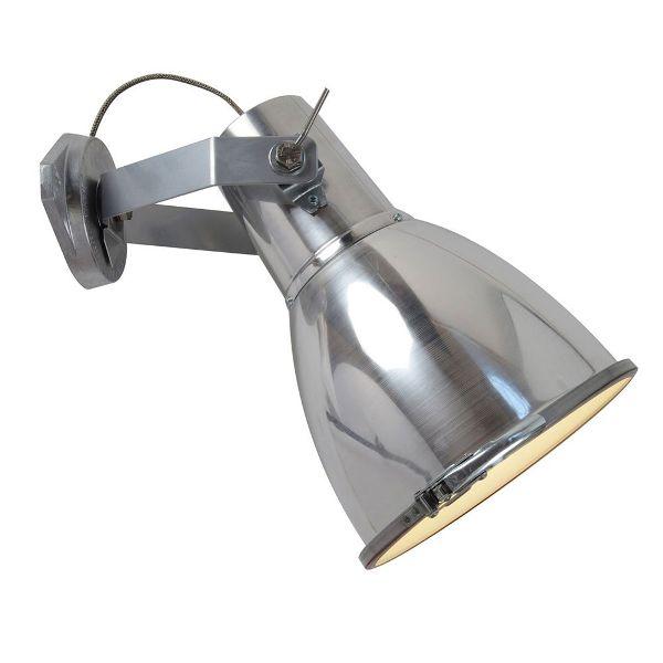 Stirrup Wall 3 With Sandblasted Glass Wall Lights Original BTC Natural Aluminium 