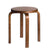 Stool E60 Stools Artek Walnut Stained Birch Seat + $55.00 