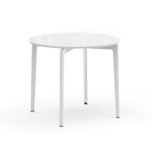 Stromborg Table - 36" Round Dining Tables Knoll Vetro Bianco White 