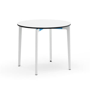 Stromborg Table - 36" Round Dining Tables Knoll Bright white laminate Blue 