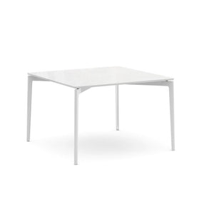 Stromborg Table - 42" Square Dining Tables Knoll Vetro Bianco White 