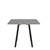 Emeco Su Cafe Square Table Dining Tables Emeco Square Top 36” Black Anodized Aluminum Legs Gray Laminate Plywood