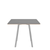 Emeco Su Cafe Square Table Dining Tables Emeco Square Top 36” Clear Anodized Aluminum Legs Gray Laminate Plywood