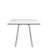 Emeco Su Cafe Square Table Dining Tables Emeco Square Top 36” Clear Anodized Aluminum Legs White HPL