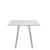 Emeco Su Cafe Square Table Dining Tables Emeco Square Top 36” Clear Anodized Aluminum Legs White Laminate Plywood