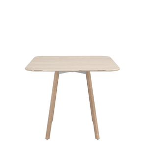 Emeco Su Cafe Square Table Dining Tables Emeco Square Top 36” Natural Wood Legs Ash Wood