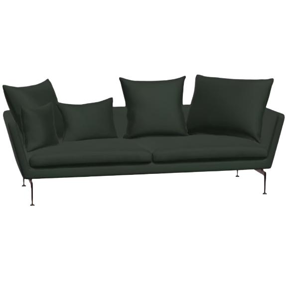 Suita Three-Seater Sofa With Pointed Back Cuhsions Sofa Vitra 