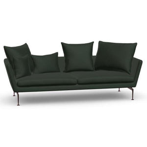 Suita Three-Seater Sofa With Pointed Back Cuhsions Sofa Vitra 