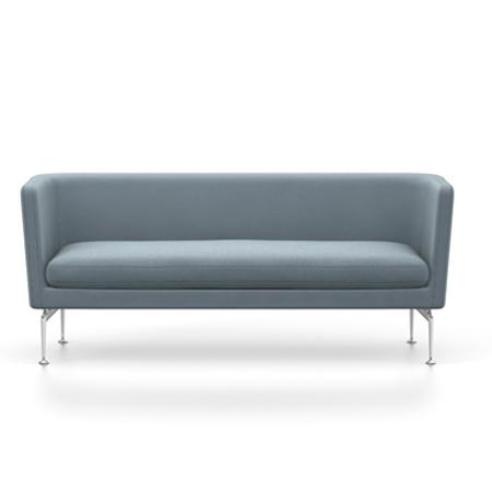 Suita Club Sofa sofa Vitra Polished Aluminum Laser - Ice blue 