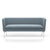 Suita Club Sofa sofa Vitra Polished Aluminum Laser - Ice blue 