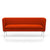 Suita Club Sofa sofa Vitra Polished Aluminum Laser - Poppy Red 