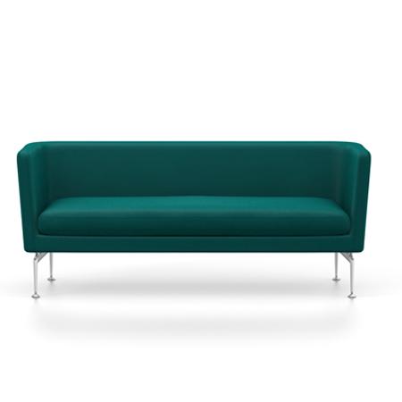 Suita Club Sofa sofa Vitra Polished Aluminum Laser - Teal blue 