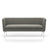 Suita Club Sofa sofa Vitra Polished Aluminum Credo - Salt n pepper 